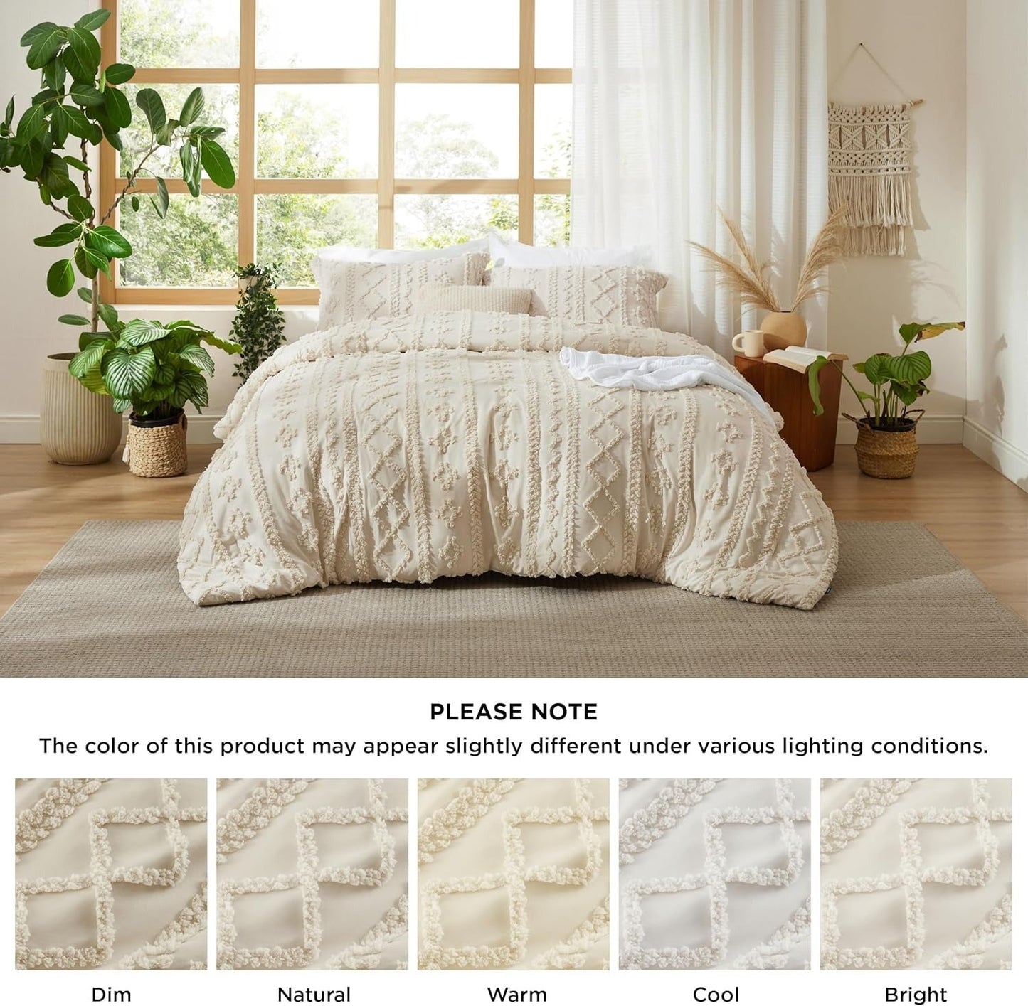 Boho Deluxe Tufted Comforter & Quilt Cover Set