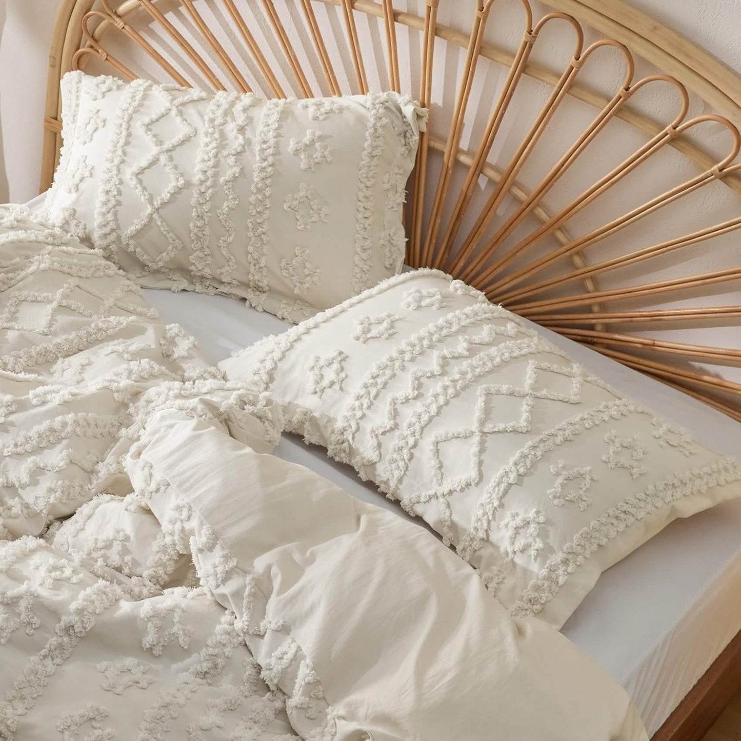 Boho Deluxe Tufted Comforter & Quilt Cover Set