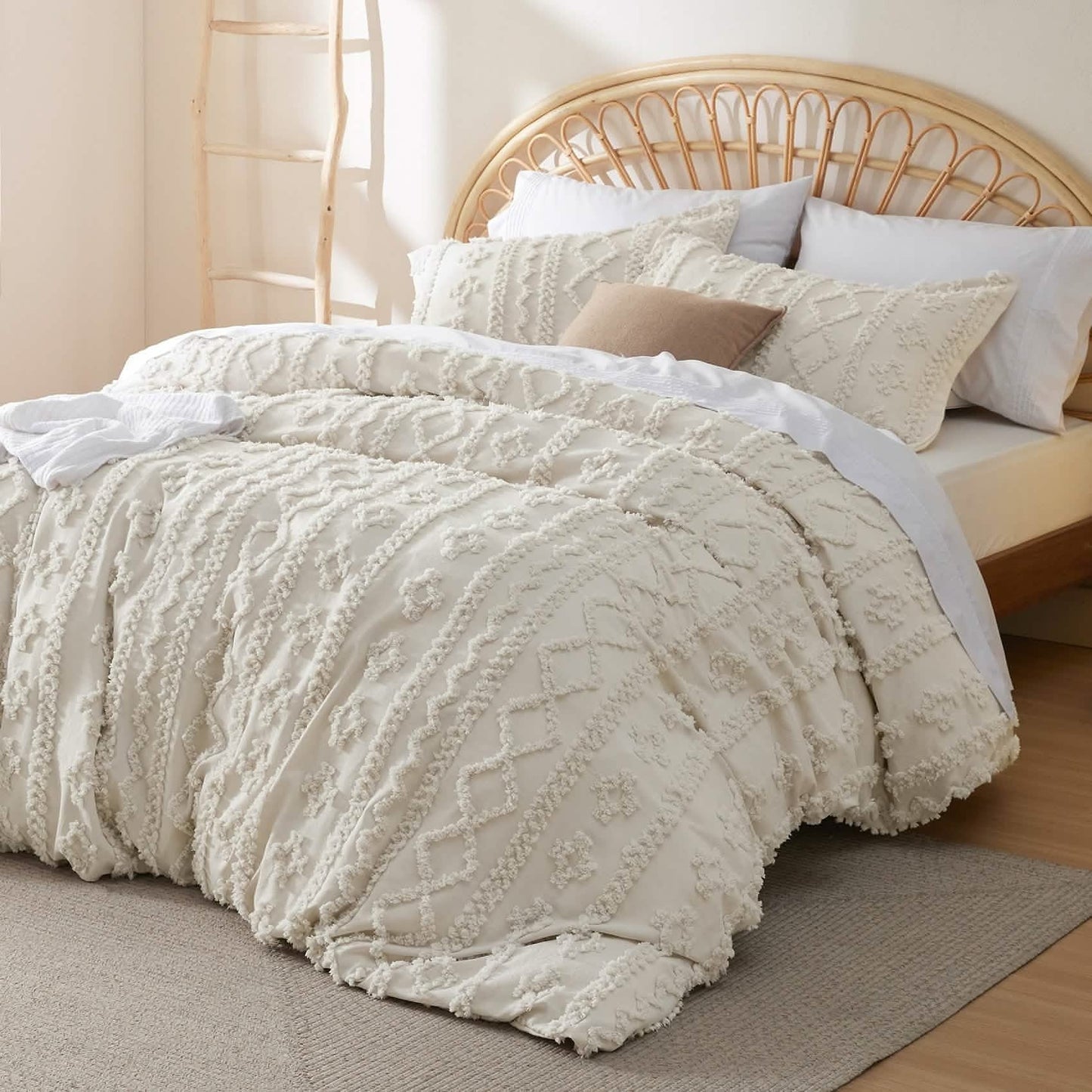Boho Deluxe Tufted Comforter & Quilt Cover Set